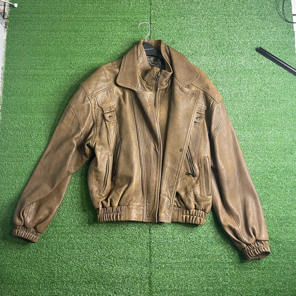 Vintage Leather Bally Jacket 